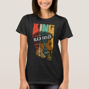 Camiseta Rei Negro Forte Junteeth Afro-Americano Fathe