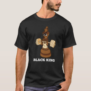 Camiseta Rei Negro História Legal Mês BLM Melanin Ch