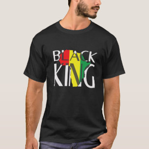 Camiseta Rei Negro História Mês Orgulho Africano American