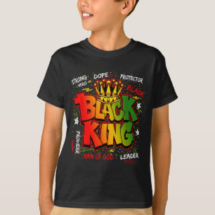 Camiseta Rei Negro Homem De Deus Herói Forte História Negra