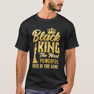 Camiseta Rei Negro O Mais Poderoso Peço Dos Homens Do Jogo