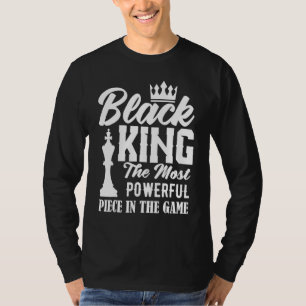 Camiseta Rei Negro O Mais Poderoso Peito dos Homens do Jogo