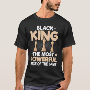 Camiseta Rei Negro O Mais Poderoso Peito dos Homens do Jogo