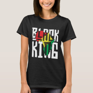 Camiseta Rei Negro para Homens História Mês África Triba