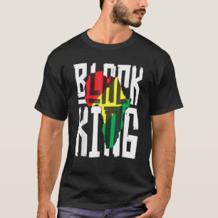 Camiseta Rei Negro para Homens História Mês África Triba