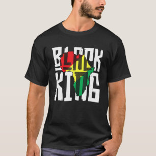 Camiseta Rei Negro para Homens História Mês África Triba