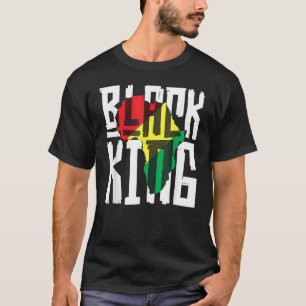 Camiseta Rei Negro para Meninos História Negra Mês África