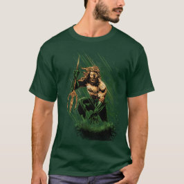 Camiseta Rei Oceano Guerreiro Tridente Arte de Quadrinhos D