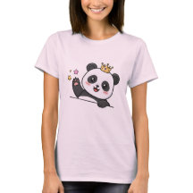 Rei Panda Fofo Cartoon – Panda Peeki Coroa Kawaii