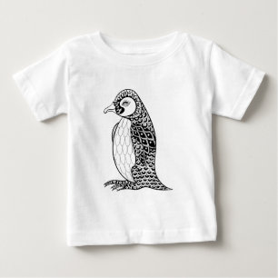 Camiseta Rei pinguim artístico Zendoodle