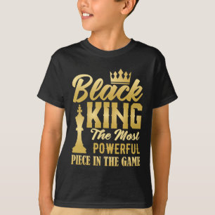 Camiseta Rei Preto A Peça Mais Poderosa No Jogo Homens