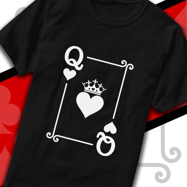 Camiseta Rei Rainha Corações Corajosos Casal Rainha de Cora (Criador carregado)