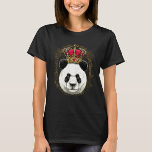 Camiseta Rei Rainha Panda Gigante Princesa Animal Urso