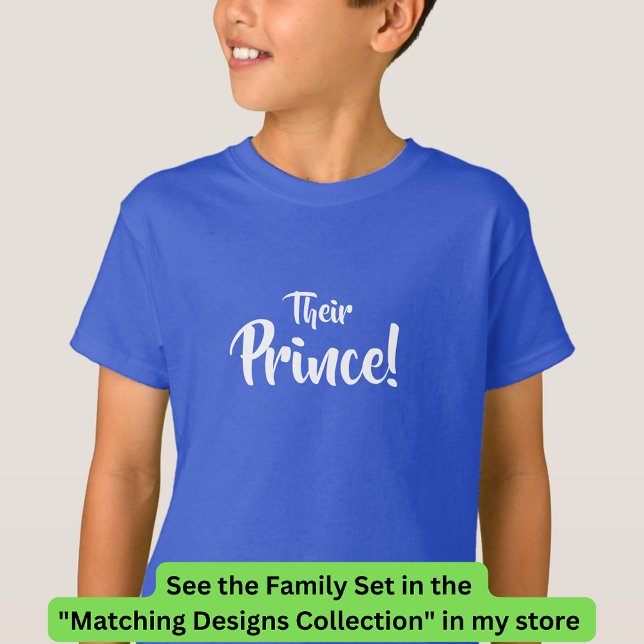 Camiseta Rei Rainha, seu príncipe, Princesa Matando Família (Criador carregado)