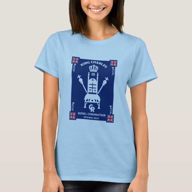 Camiseta Rei Real Britânico Charles III (Frente)