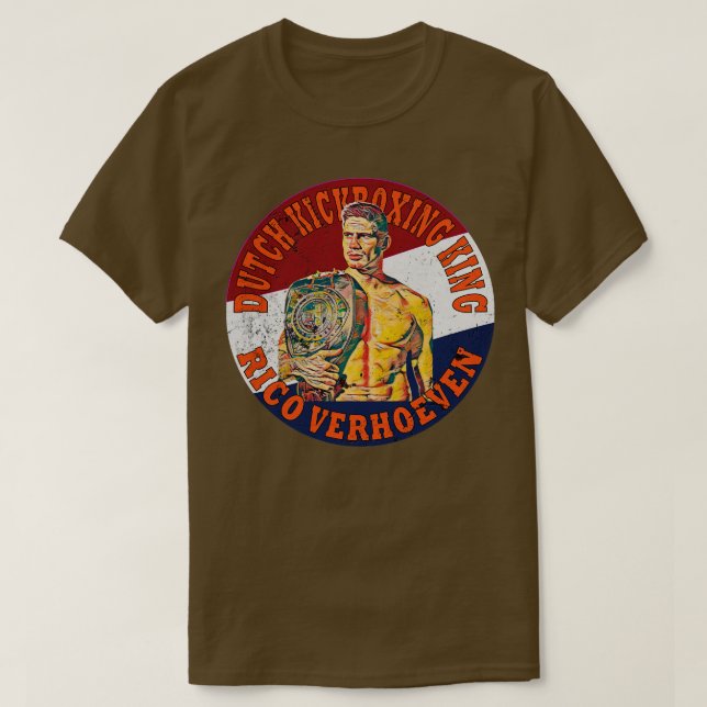 Camiseta Rei Rico Verhoeven do Kickboxe Holandês (Frente do Design)