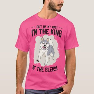 Camiseta Rei rouco De Lingança Da Corrida De Cachorro Sleig