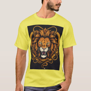 Camiseta Rei Serpente Leão.