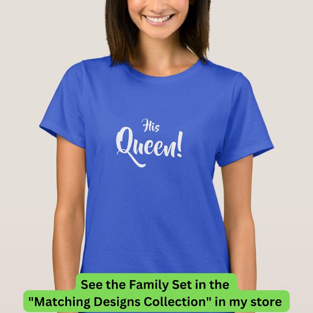 Camiseta Rei, Sua Rainha, Princesa Princesa Matando Família (Criador carregado)