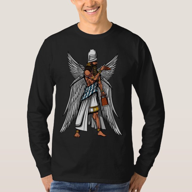 Camiseta Rei Sumerian antigo do deus estrangeiro de (Frente)