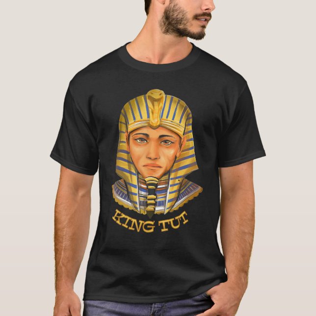 Camiseta Rei Tut Egito Pirâmide Egípcia Ankh Pharaoh Templ (Frente)