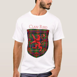 Camiseta Reid Tartan Scottish Xadrez Lion Rampant