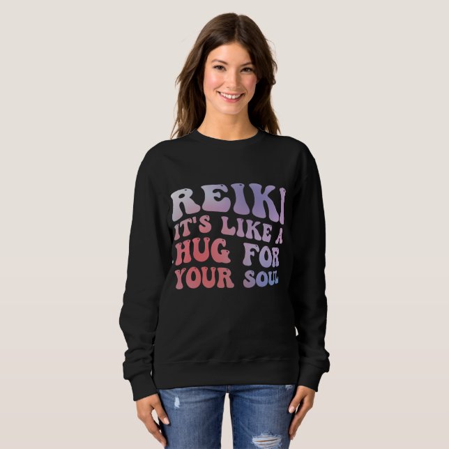 Camiseta Reiki Hug For Soul Quote - Spiritual Healing Art (Frente Completa)