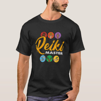 Camiseta Reiki Master Spiritual Healer Adora Calor de Energ