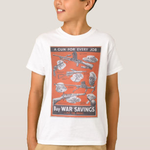 Camiseta Reimpressão do poster de guerra britânico.