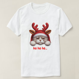 Camiseta Reindeado de Gato Grumpy de Natal