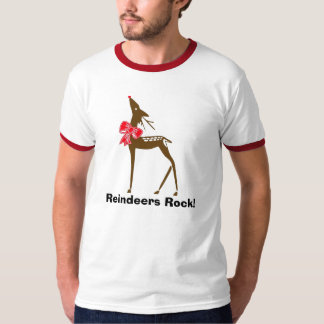 Camiseta Reindeer-1, rocha das renas!