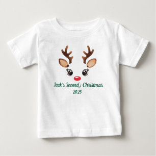 Camiseta Reindeer Bonito 1 rua/segundo/3º/4Personalização N