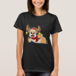 Camiseta Reindeer Christmas<br><div class="desc">Este design é o presente perfeito para um aniversário,  Natal e outras celebrações. É adequado para mulheres,  homens e crianças.</div>