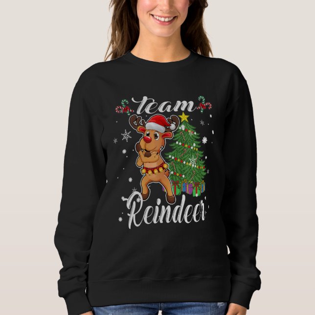 Camiseta Reindeer da equipe de Natal (Frente)