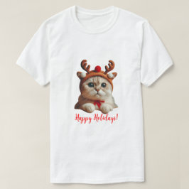 Camiseta Reindeer de Cat Natal