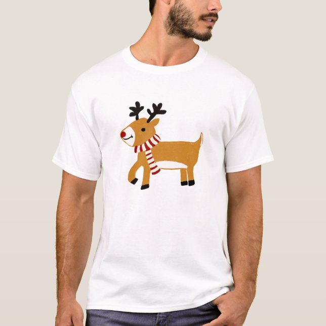 Camiseta Reindeer de Natal (Frente)