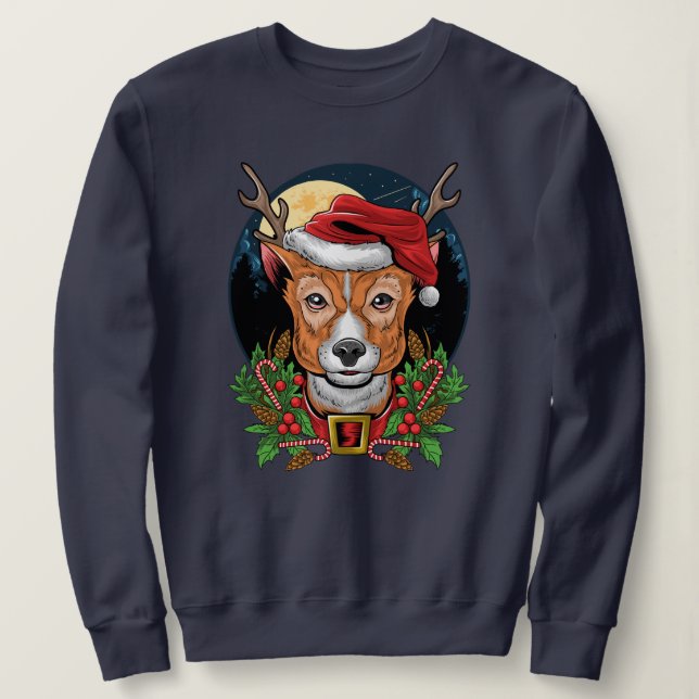 Camiseta Reindeer de Natal (Frente do Design)