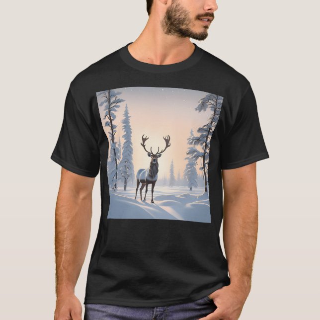 Camiseta Reindeer de Natal (Frente)