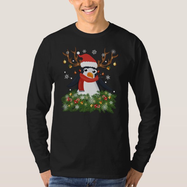 Camiseta Reindeer de Natal Engraçado (Frente)