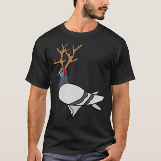 Camiseta Reindeer De Natal Fred The Pigeon