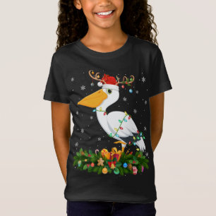 Camiseta Reindeer de Natal Papais noeis Pelican Bird Chris
