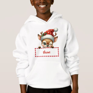 Camiseta Reindeer de Natal Personalizável e Canas de Doces