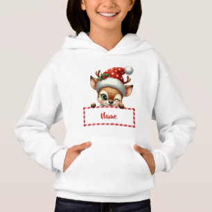 Camiseta Reindeer de Natal Personalizável e Canas de Doces