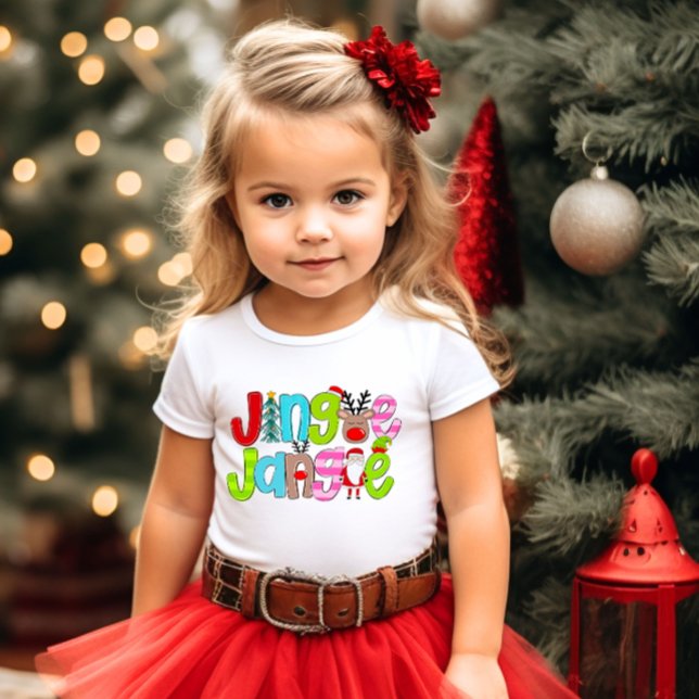 Camiseta Reindeer de Papais noeis de Jingle de Natal (Criador carregado)