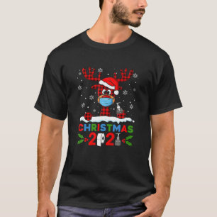 Camiseta Reindeer Em Mask Feliz Natal 2021
