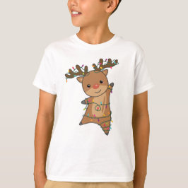 Camiseta Reindeer Feliz Natal Animais De Inverno Deer
