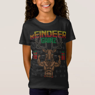 Camiseta Reindeer Gainz Brodolf Ugly Christmas Sweater Gym