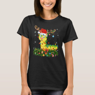 Camiseta Reindeer Hat de Natal Papais noeis de Lagarta Cris