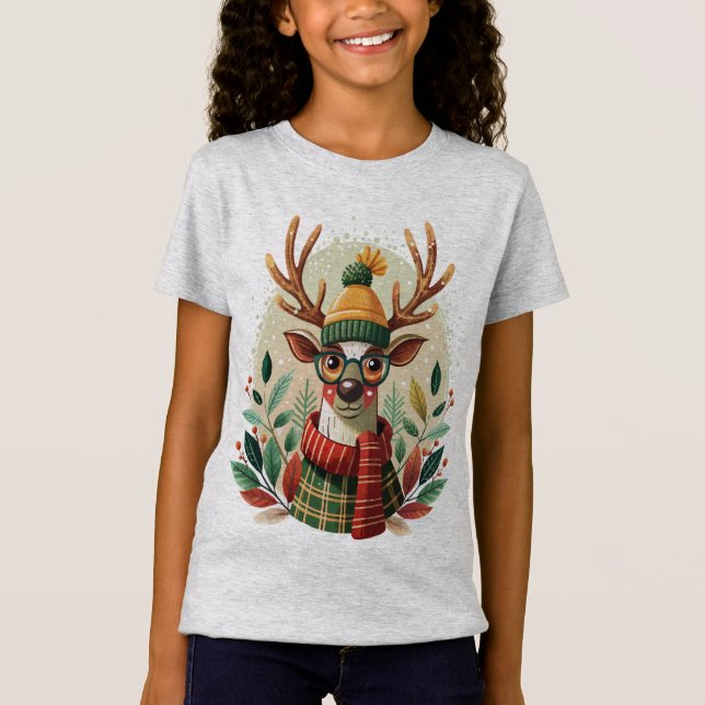 Camiseta Reindeer hipster (Frente)