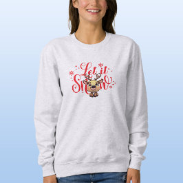 Camiseta Reindeer, Inverno Divertido, Floco de Neve, Que Ne